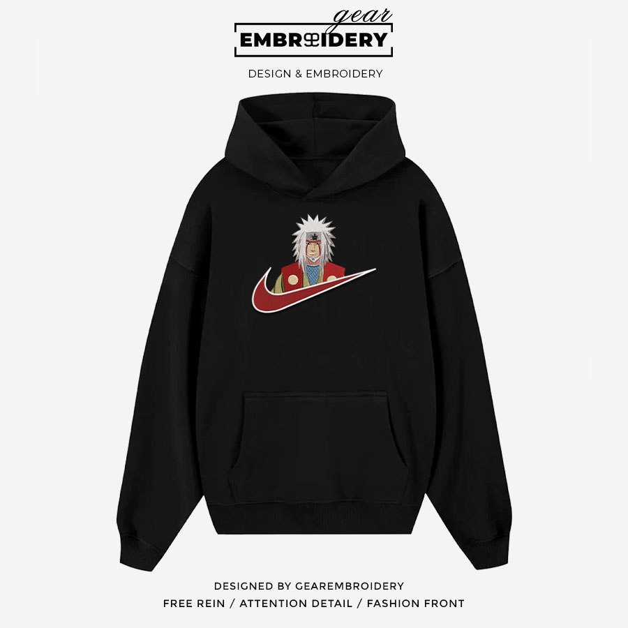 Jiraiya swoosh nike Naruto Anime Embroidered Design Personalized Embroidered T Shirt Sweatshirt Hoodie Clothing NRT082