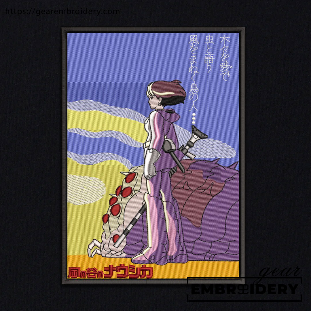 Nausica Neon Genesis Evangelion Anime Embroidered Design Personalized Embroidered T Shirt Sweatshirt Hoodie Clothing NGE012