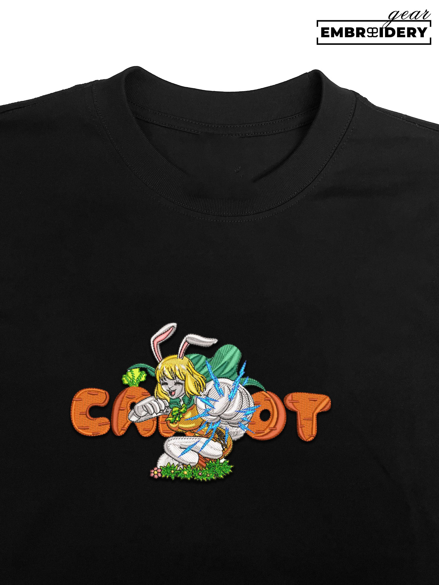 Carrot One Piece Embroidered Design Personalized Embroidered T Shirt Sweatshirt Hoodie Clothing OP0034