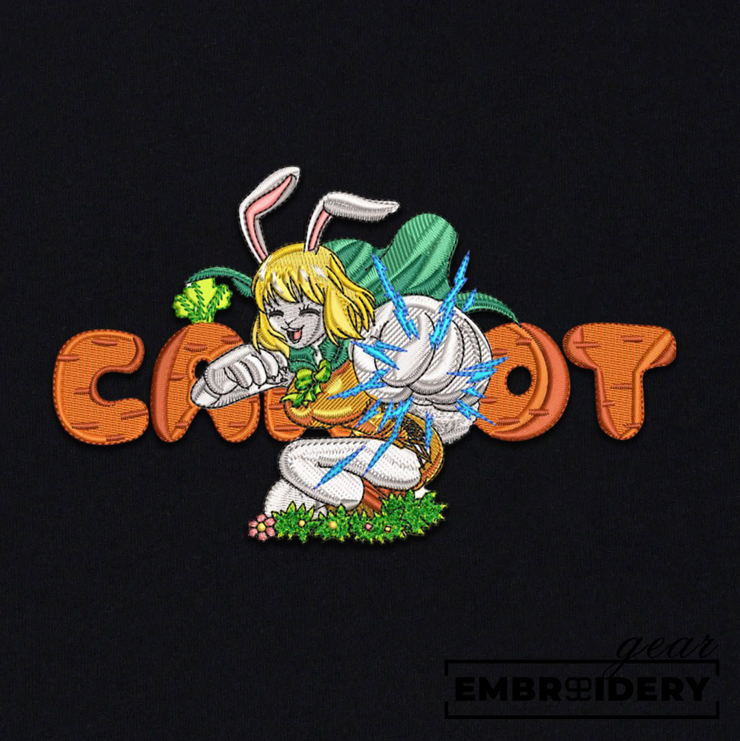 Carrot One Piece Embroidered Design Personalized Embroidered T Shirt Sweatshirt Hoodie Clothing OP0034