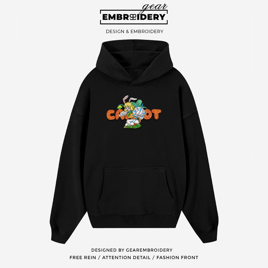 Carrot One Piece Embroidered Design Personalized Embroidered T Shirt Sweatshirt Hoodie Clothing OP0034