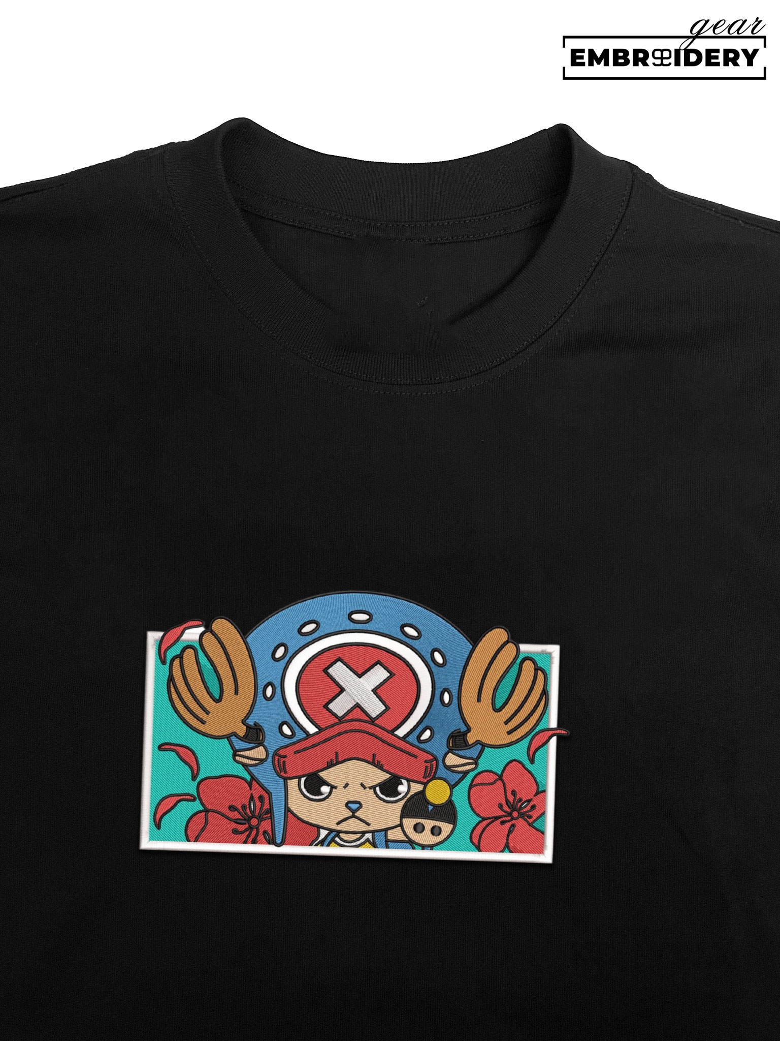 Chopper One Piece Embroidered Design Personalized Embroidered T Shirt Sweatshirt Hoodie Clothing OP0035