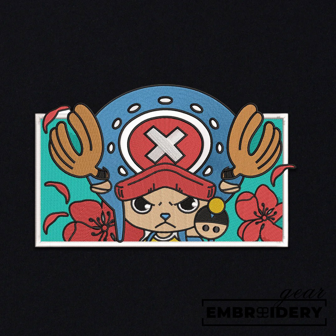 Chopper One Piece Embroidered Design Personalized Embroidered T Shirt Sweatshirt Hoodie Clothing OP0035
