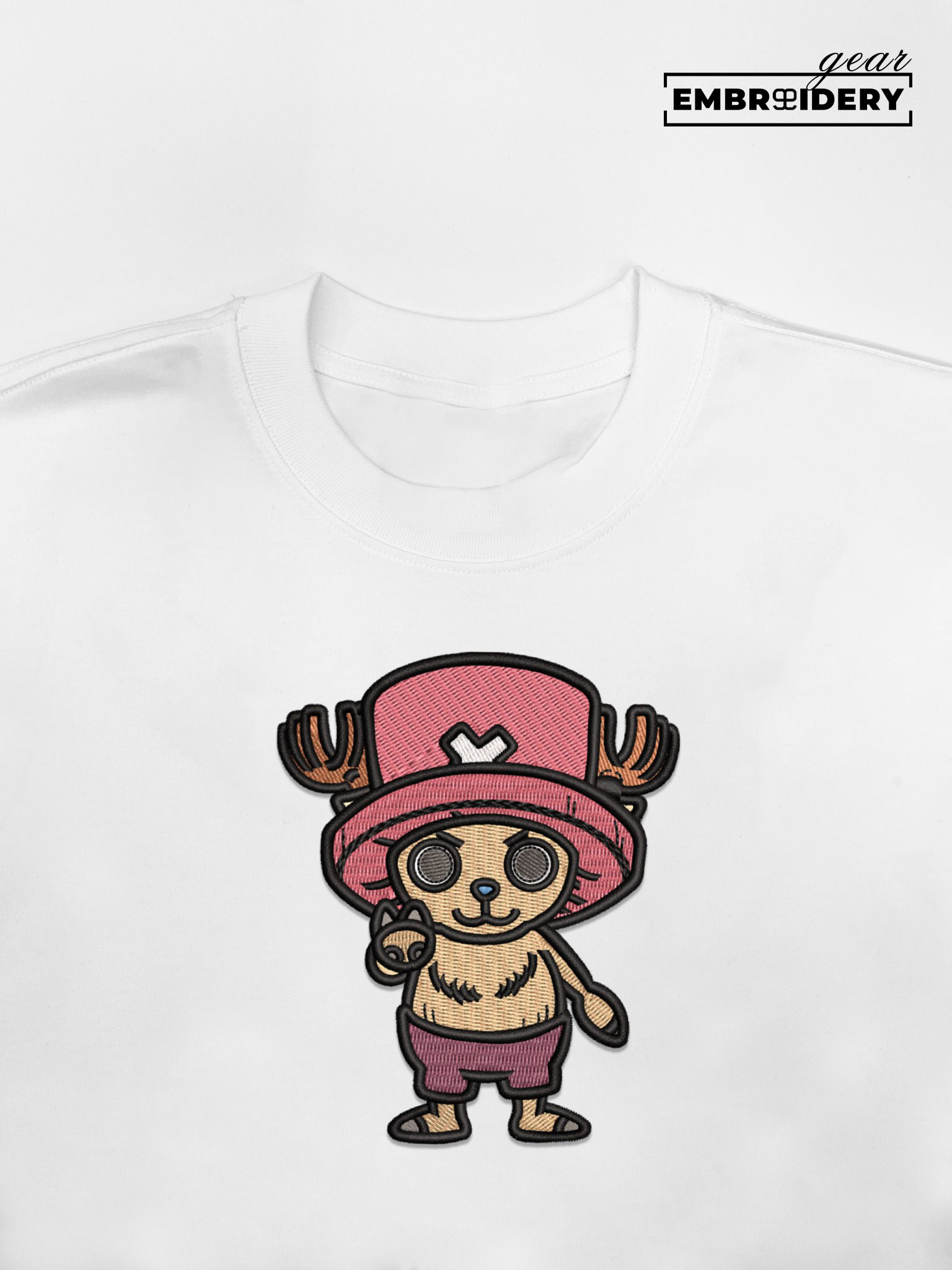 Chopper One Piece Embroidered Design Personalized Embroidered T Shirt Sweatshirt Hoodie Clothing OP0037