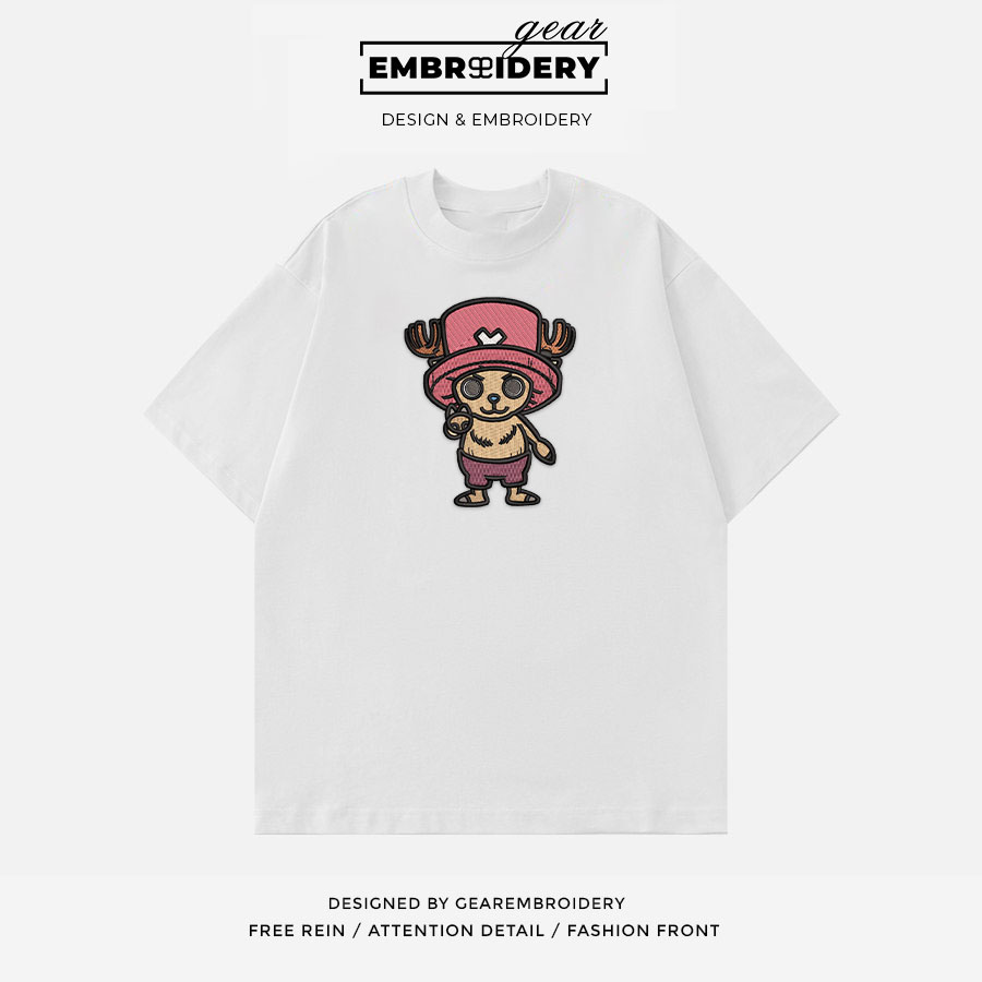 Chopper One Piece Embroidered Design Personalized Embroidered T Shirt Sweatshirt Hoodie Clothing OP0037