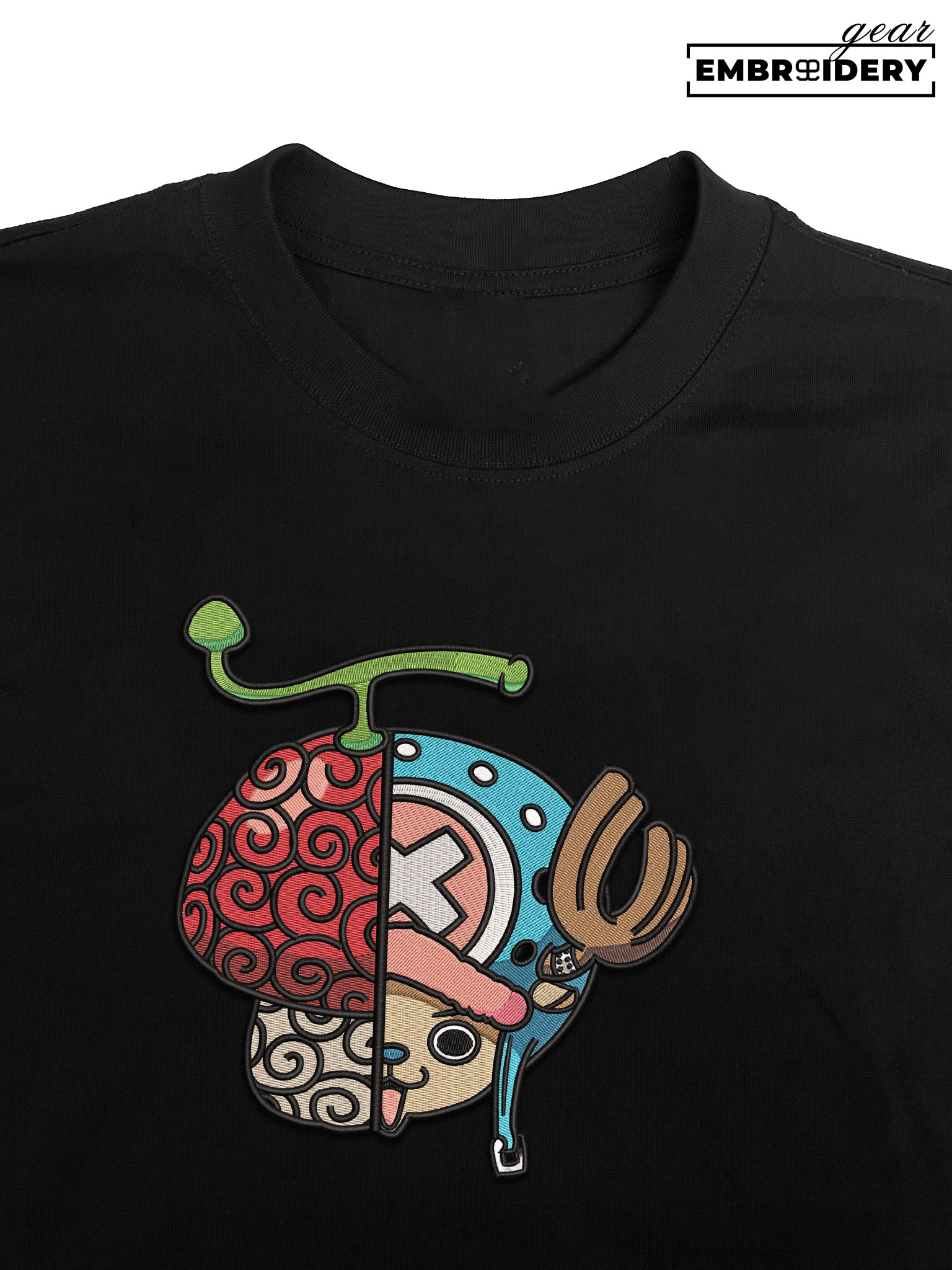 Chopper x devil fruit One Piece Embroidered Design Personalized Embroidered T Shirt Sweatshirt Hoodie Clothing OP0040