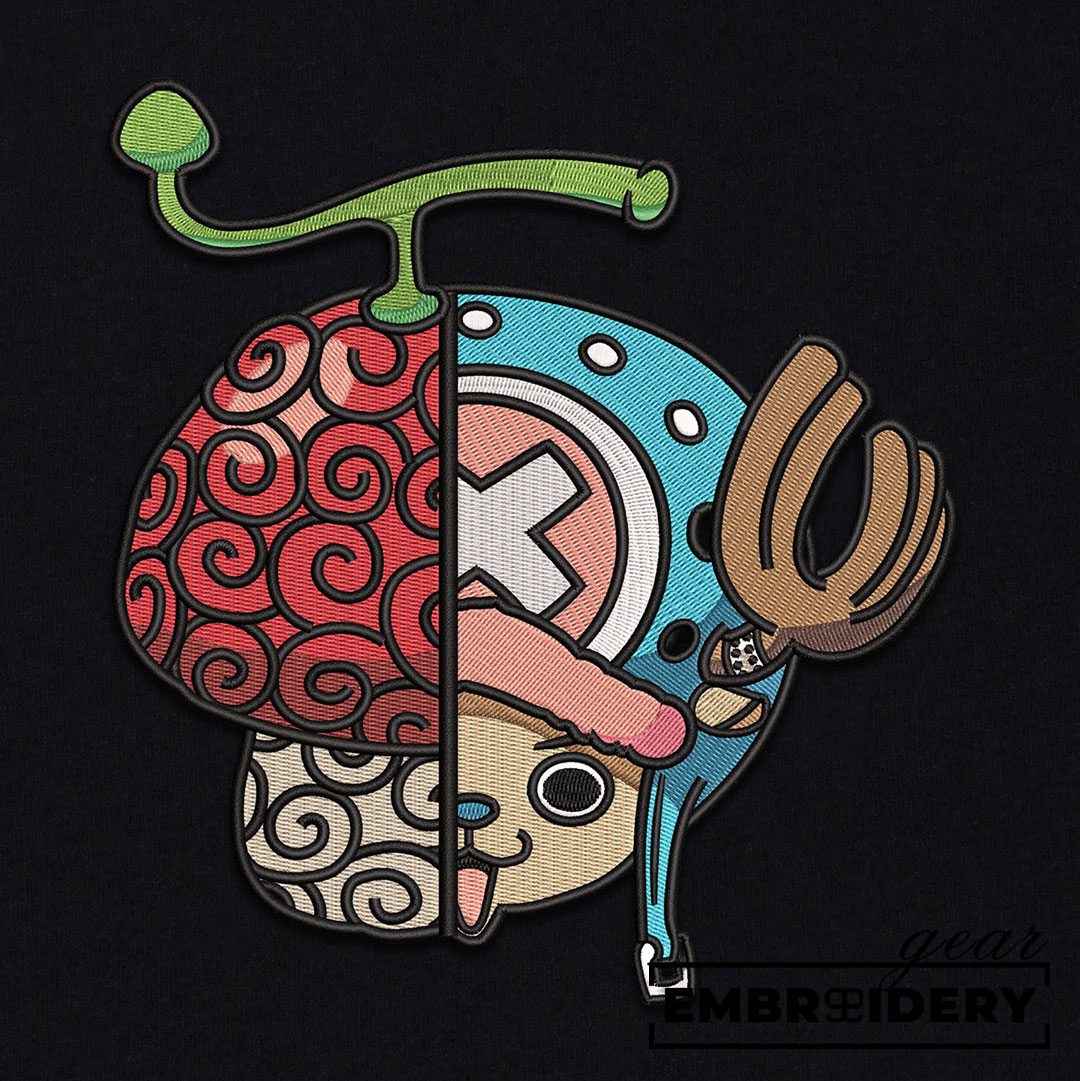 Chopper x devil fruit One Piece Embroidered Design Personalized Embroidered T Shirt Sweatshirt Hoodie Clothing OP0040