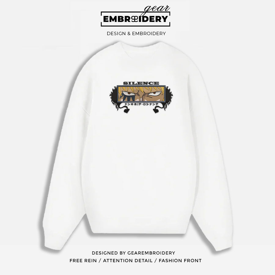 Corazon One Piece Embroidered Design Personalized Embroidered T Shirt Sweatshirt Hoodie Clothing OP0041