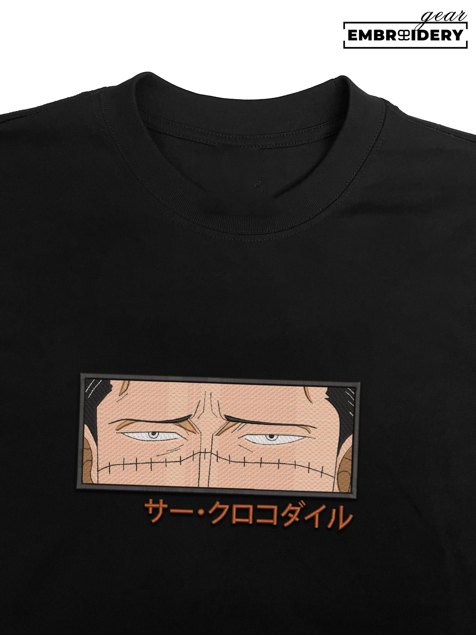 Crocodile eyes One Piece Embroidered Design Personalized Embroidered T Shirt Sweatshirt Hoodie Clothing OP0043