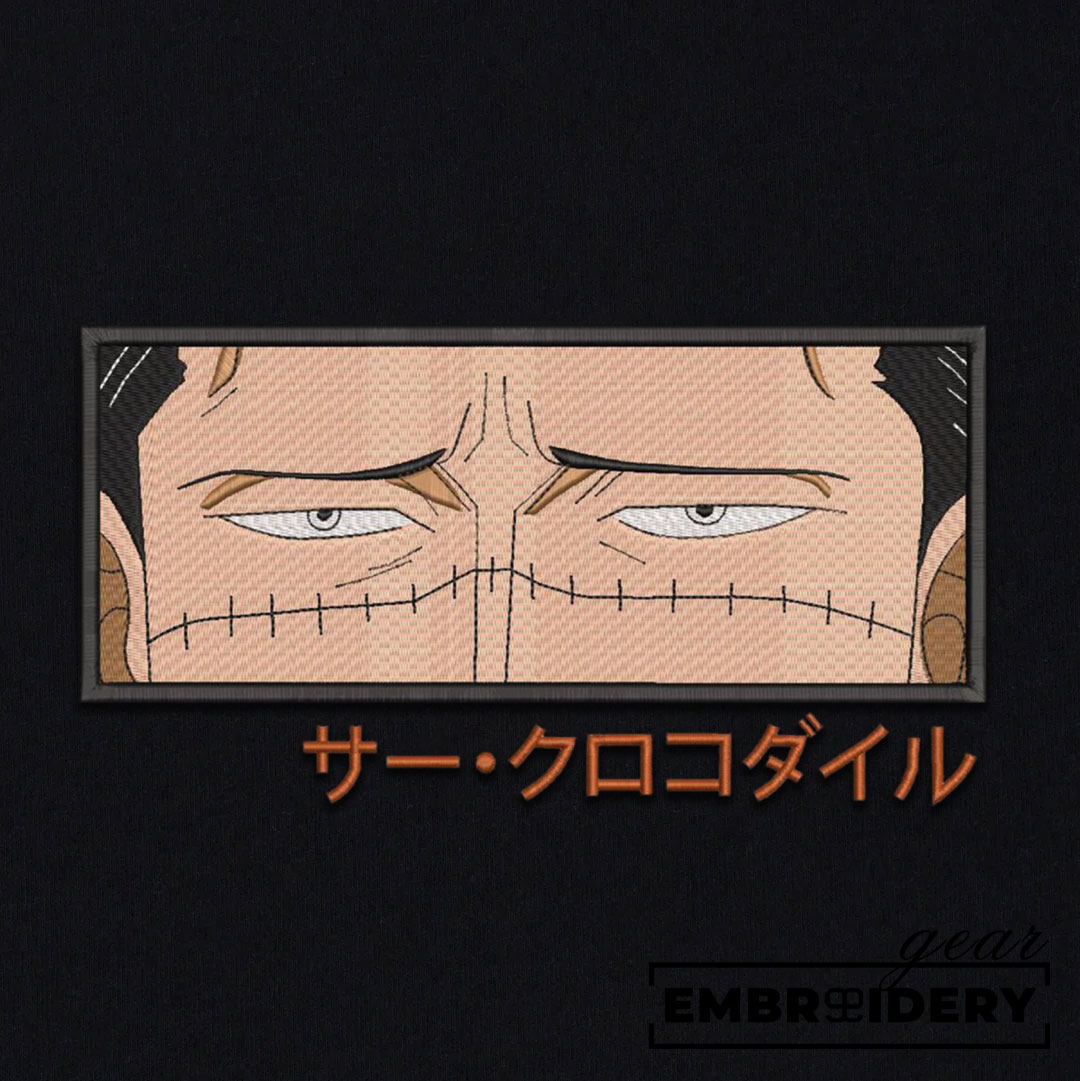 Crocodile eyes One Piece Embroidered Design Personalized Embroidered T Shirt Sweatshirt Hoodie Clothing OP0043