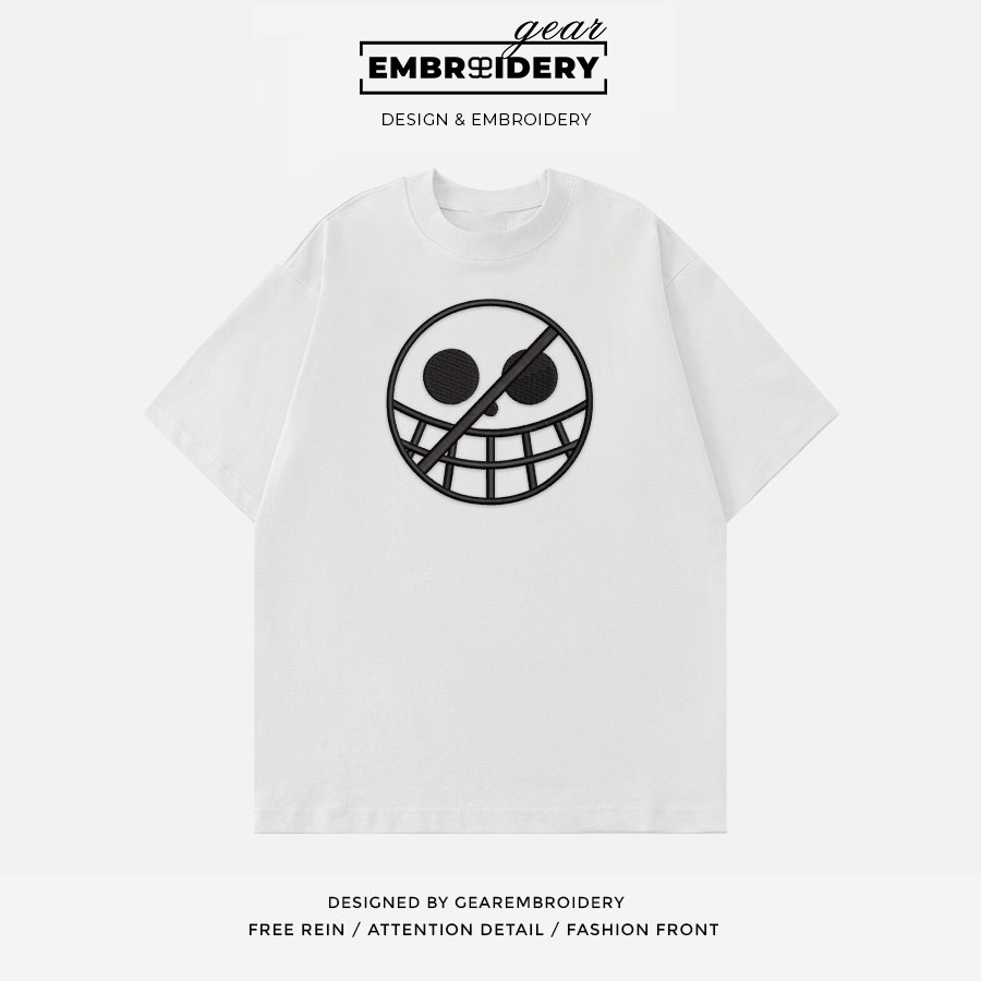 Doflamingo logo One Piece Embroidered Design Personalized Embroidered T Shirt Sweatshirt Hoodie Clothing OP0050