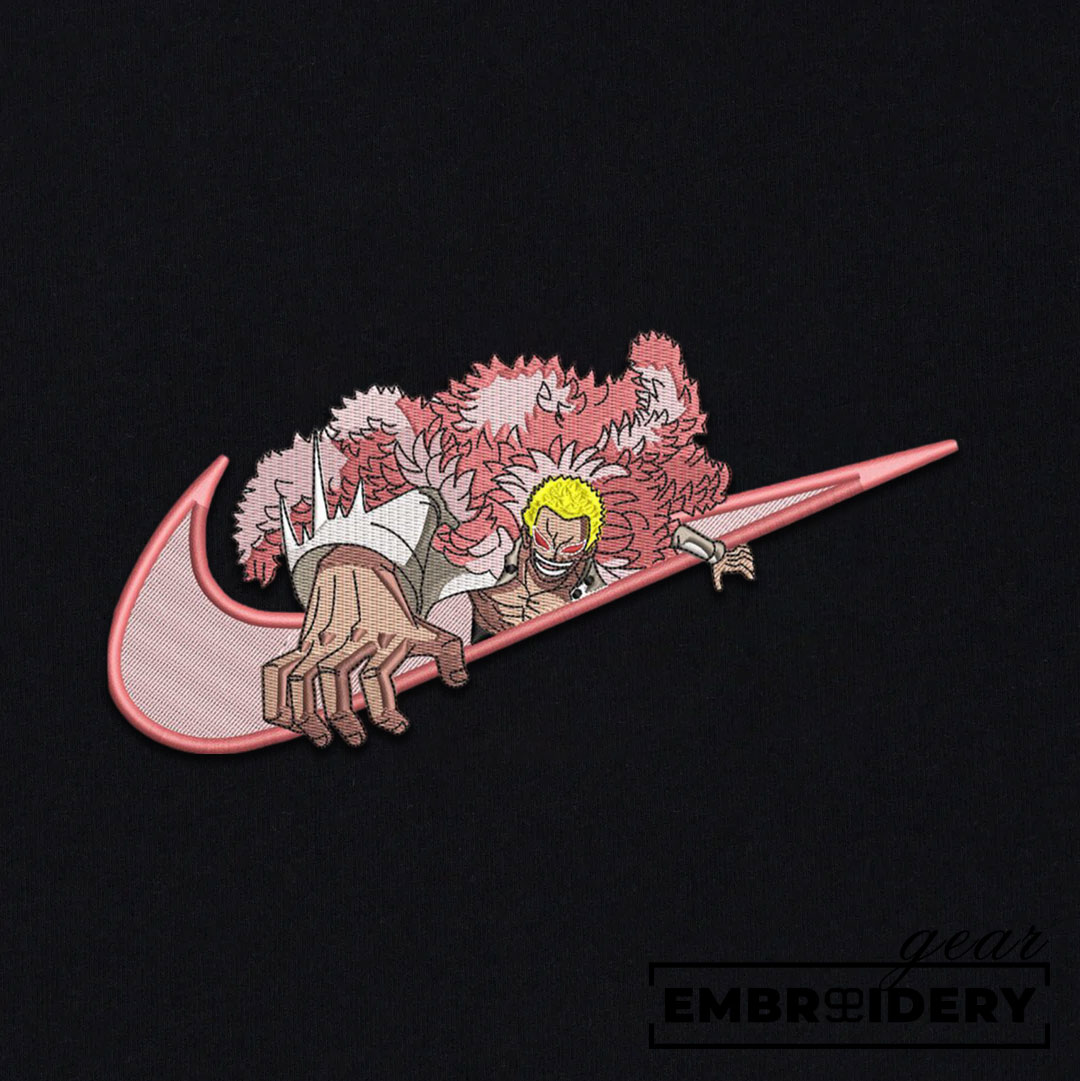 Doflamingo swoosh nike One Piece Anime Embroidered Design Personalized Embroidered T Shirt Sweatshirt Hoodie Clothing OP0051