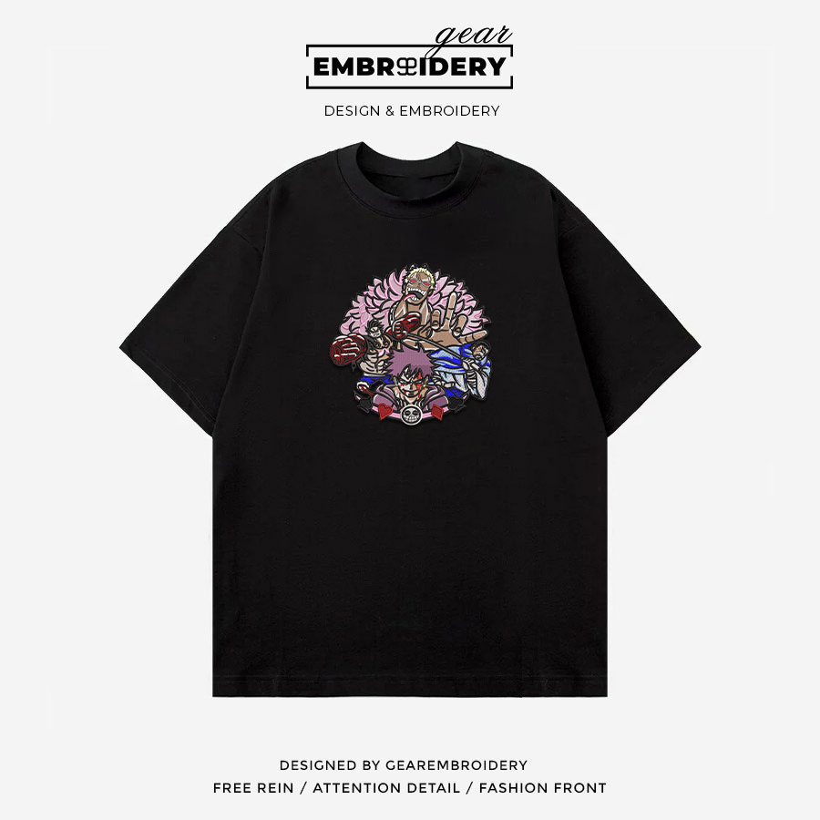 Dressrosa Doflamingo characters One Piece Embroidered Design Personalized Embroidered T Shirt Sweatshirt Hoodie Clothing OP0055