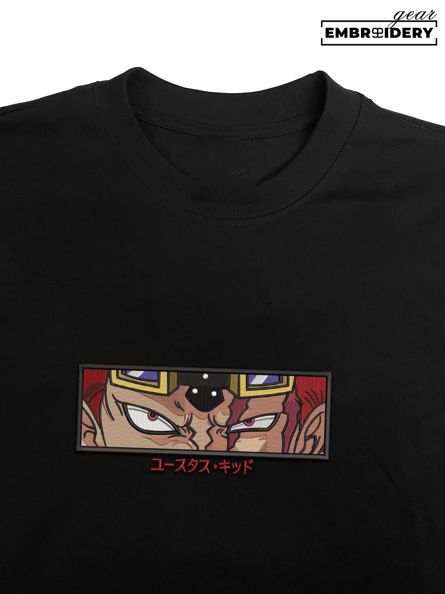 Eustass Kid eyes One Piece Embroidered Design Personalized Embroidered T Shirt Sweatshirt Hoodie Clothing OP0056