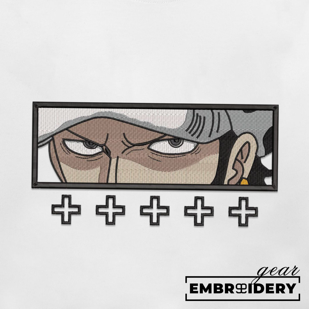 Law eyes One Piece Embroidered Design Personalized Embroidered T Shirt Sweatshirt Hoodie Clothing OP0065