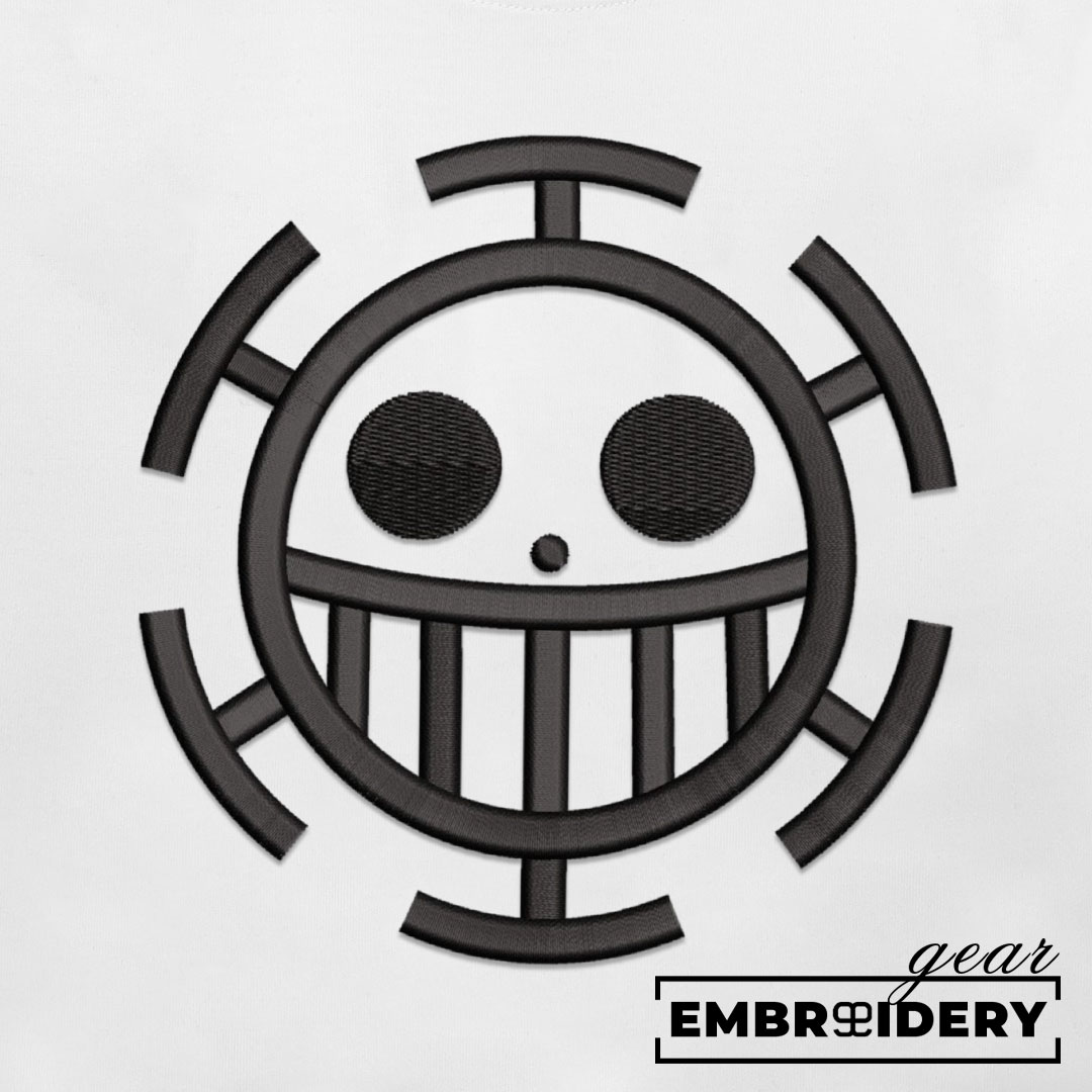 Law logo One Piece Embroidered Design Personalized Embroidered T Shirt Sweatshirt Hoodie Clothing OP0066