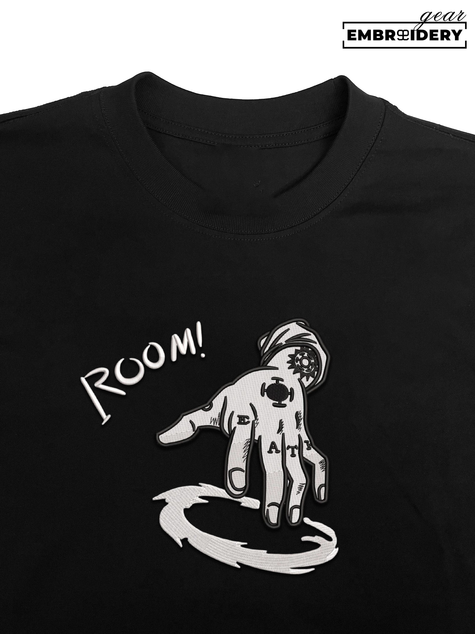 Law room One Piece Embroidered Design Personalized Embroidered T Shirt Sweatshirt Hoodie Clothing OP0067