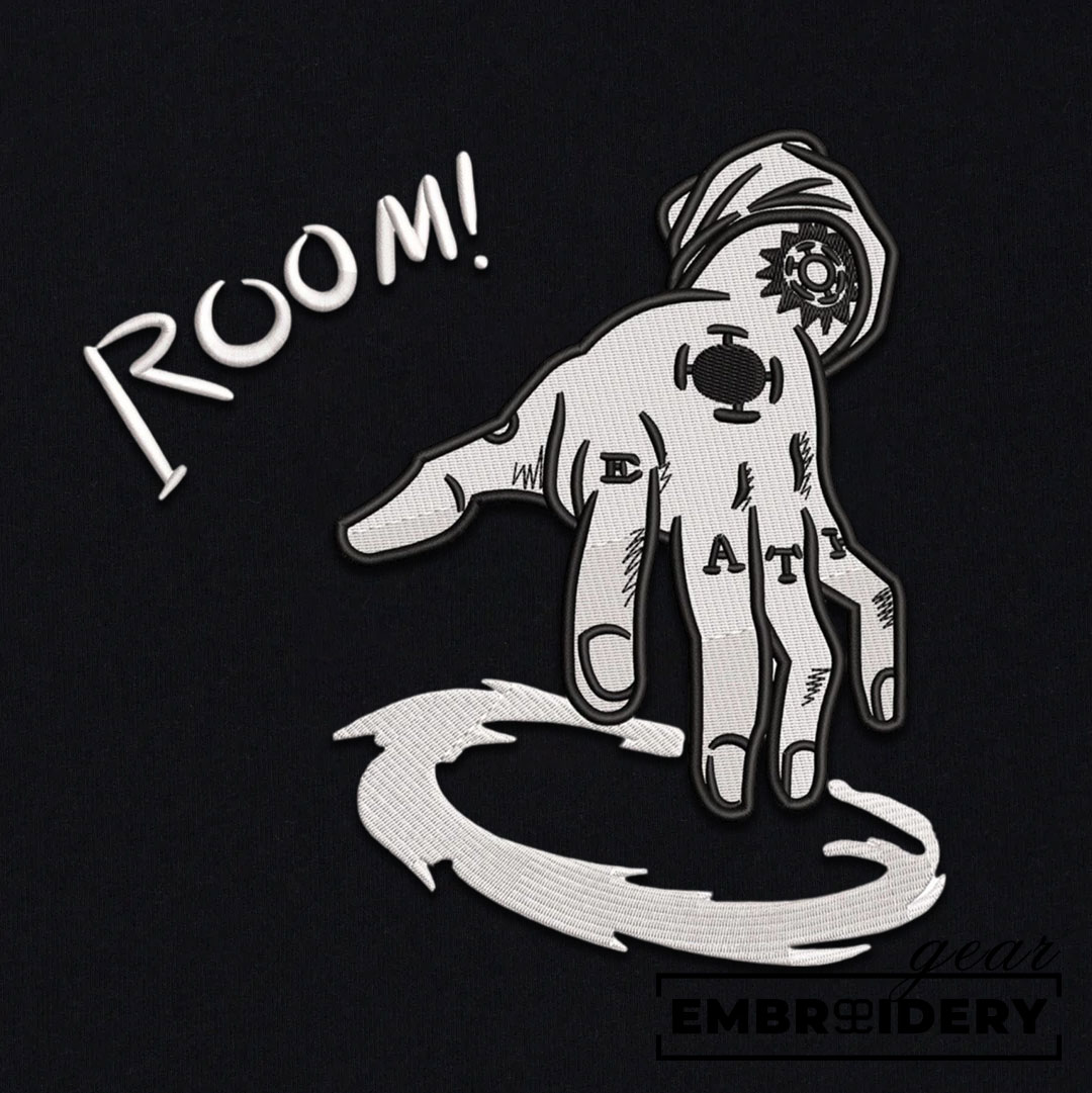 Law room One Piece Embroidered Design Personalized Embroidered T Shirt Sweatshirt Hoodie Clothing OP0067