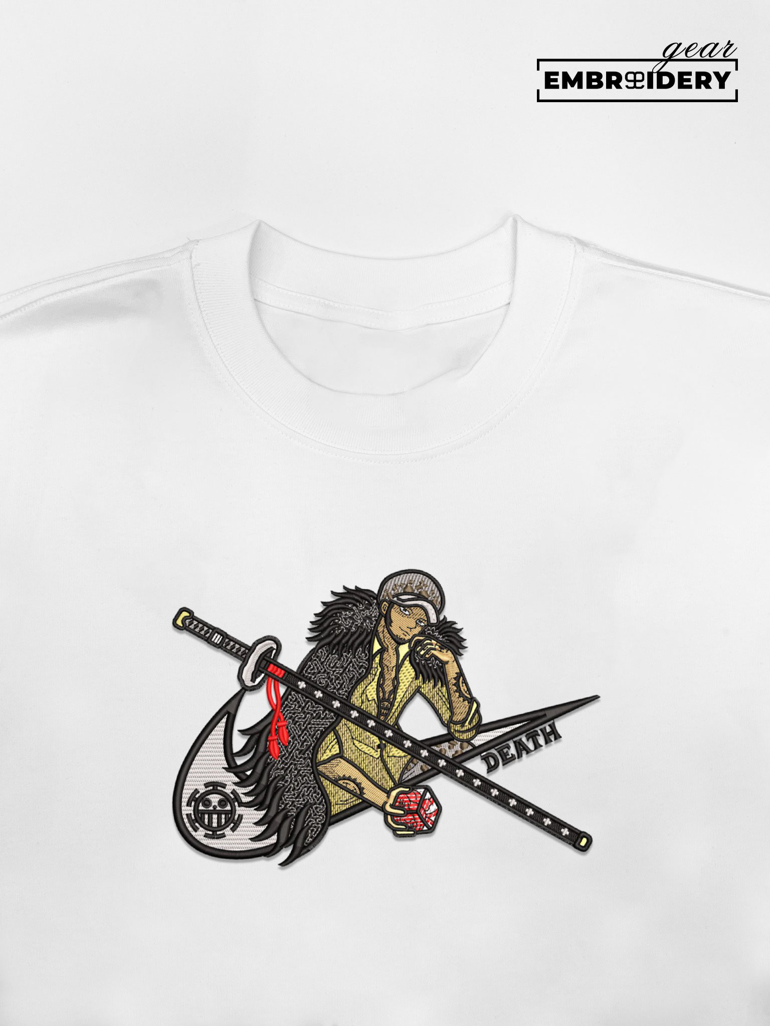 Law swoosh nike One Piece Anime Embroidered Design Personalized Embroidered T Shirt Sweatshirt Hoodie Clothing OP0070