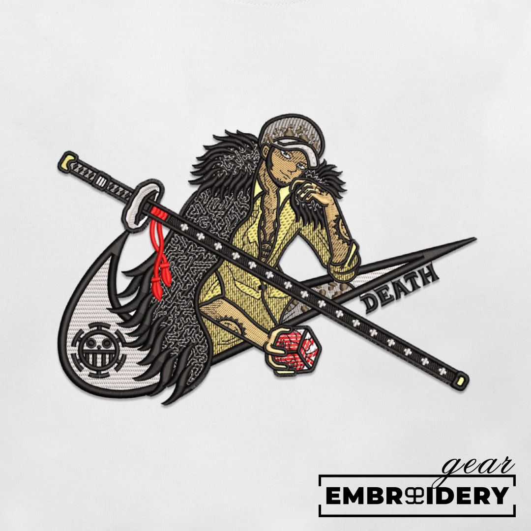 Law swoosh nike One Piece Anime Embroidered Design Personalized Embroidered T Shirt Sweatshirt Hoodie Clothing OP0070