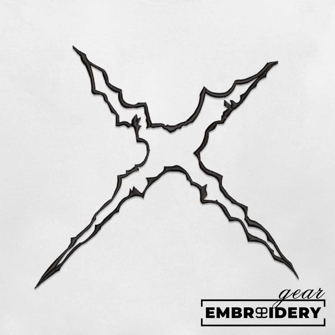 Luffy chest scar One Piece Embroidered Design Personalized Embroidered T Shirt Sweatshirt Hoodie Clothing OP0076