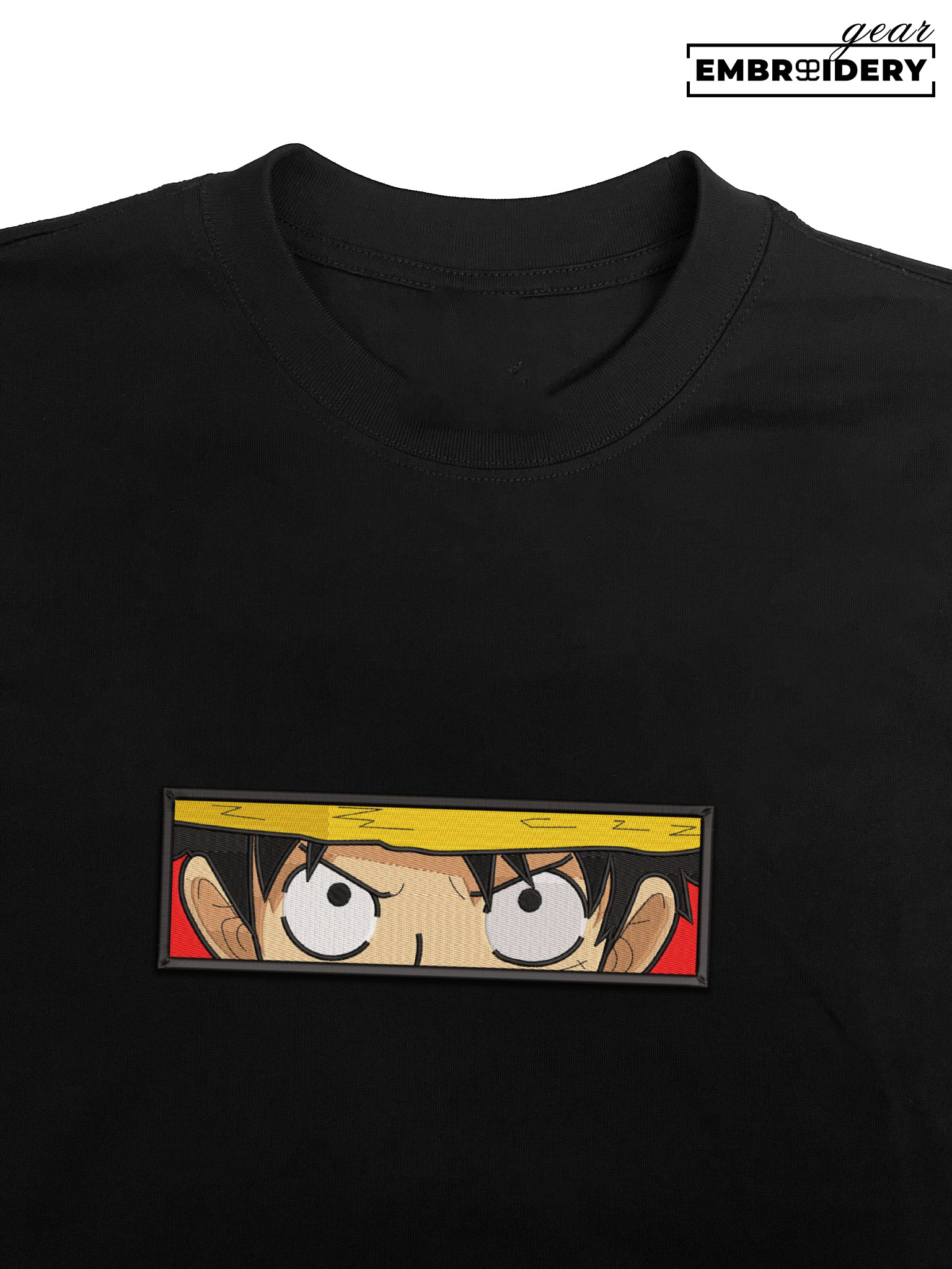 Luffy eyes One Piece Embroidered Design Personalized Embroidered T Shirt Sweatshirt Hoodie Clothing OP0086