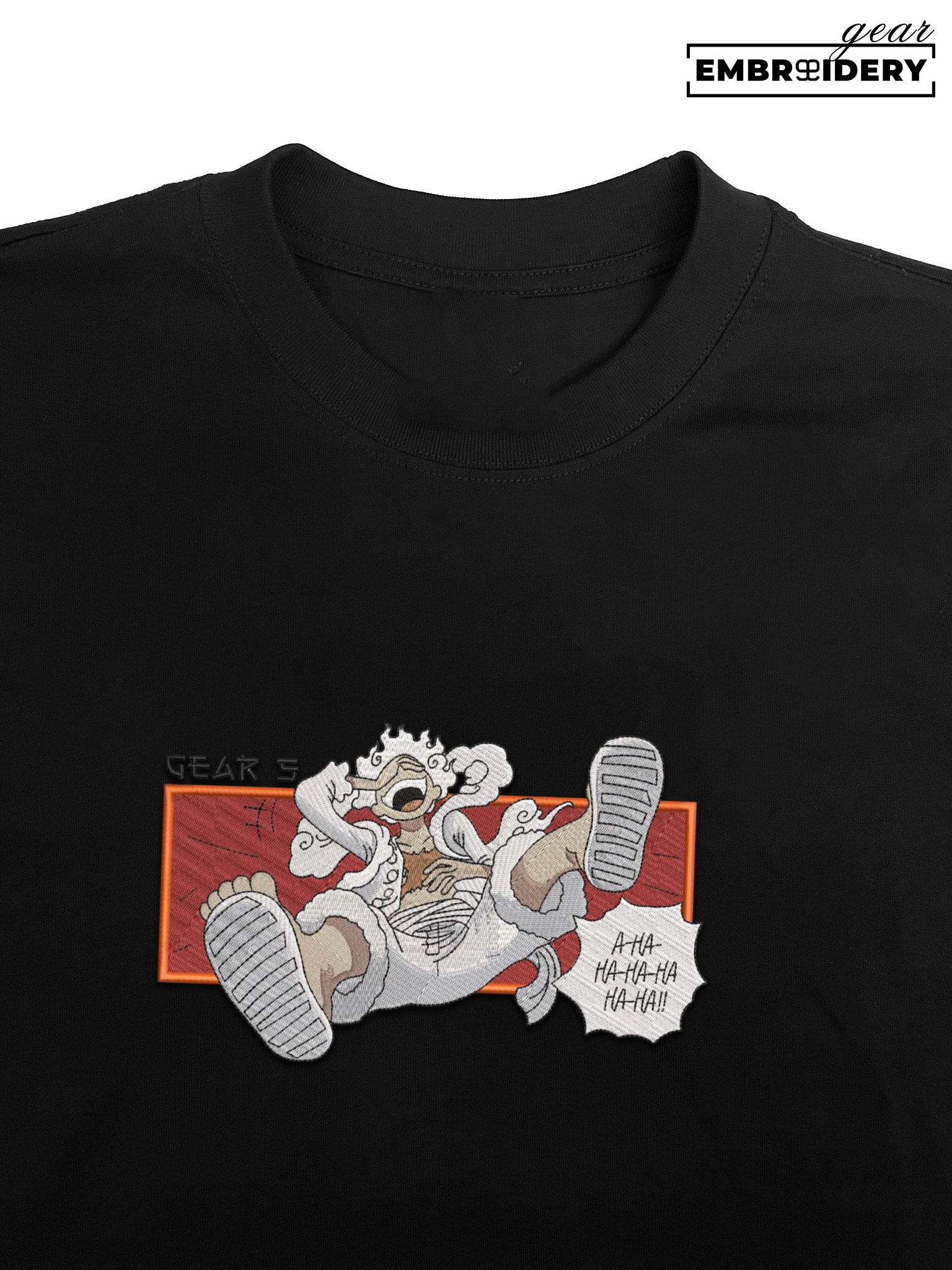 Luffy gear5 One Piece Embroidered Design Personalized Embroidered T Shirt Sweatshirt Hoodie Clothing OP0091