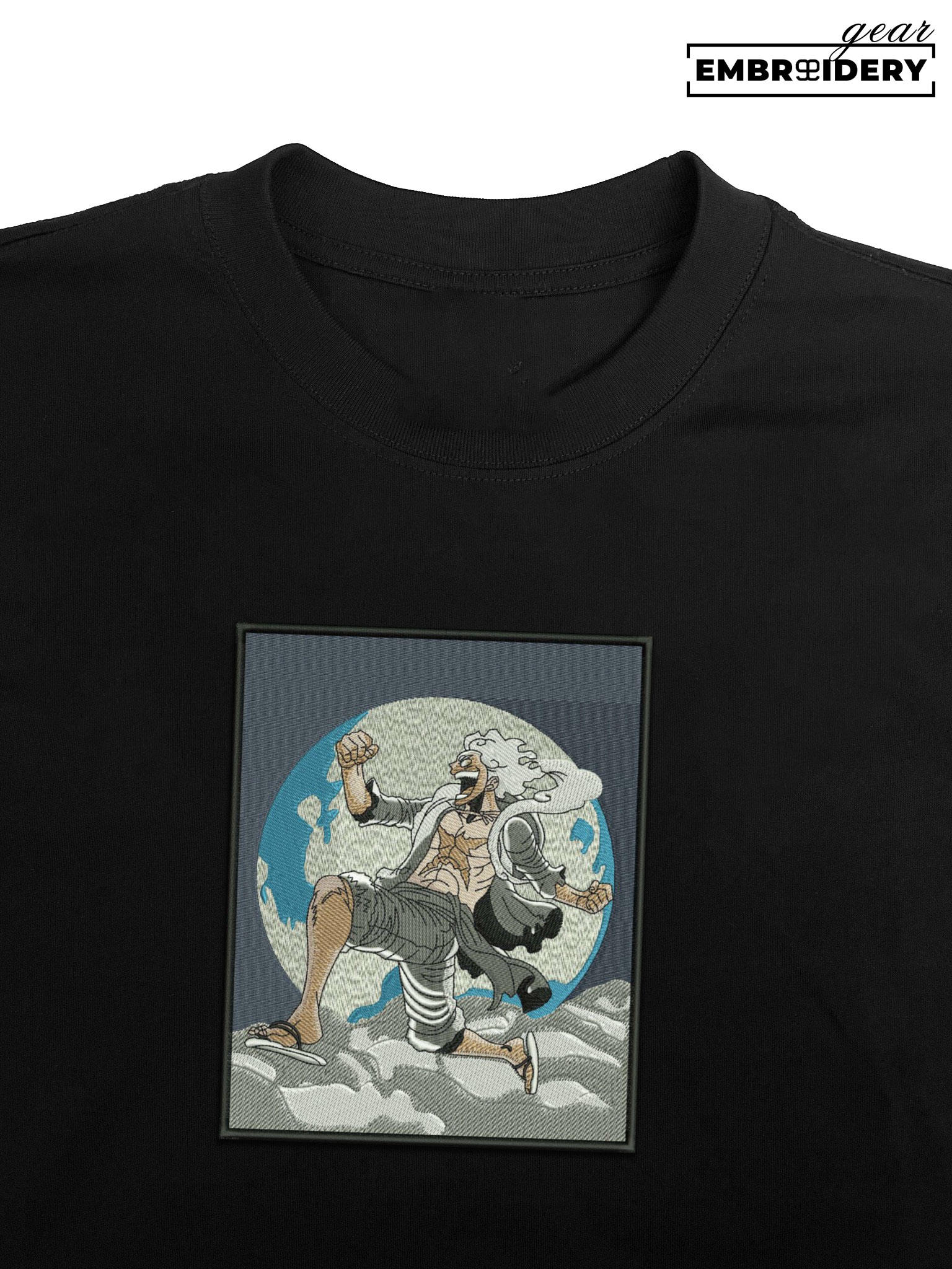 Luffy gear5 One Piece Embroidered Design Personalized Embroidered T Shirt Sweatshirt Hoodie Clothing OP0094