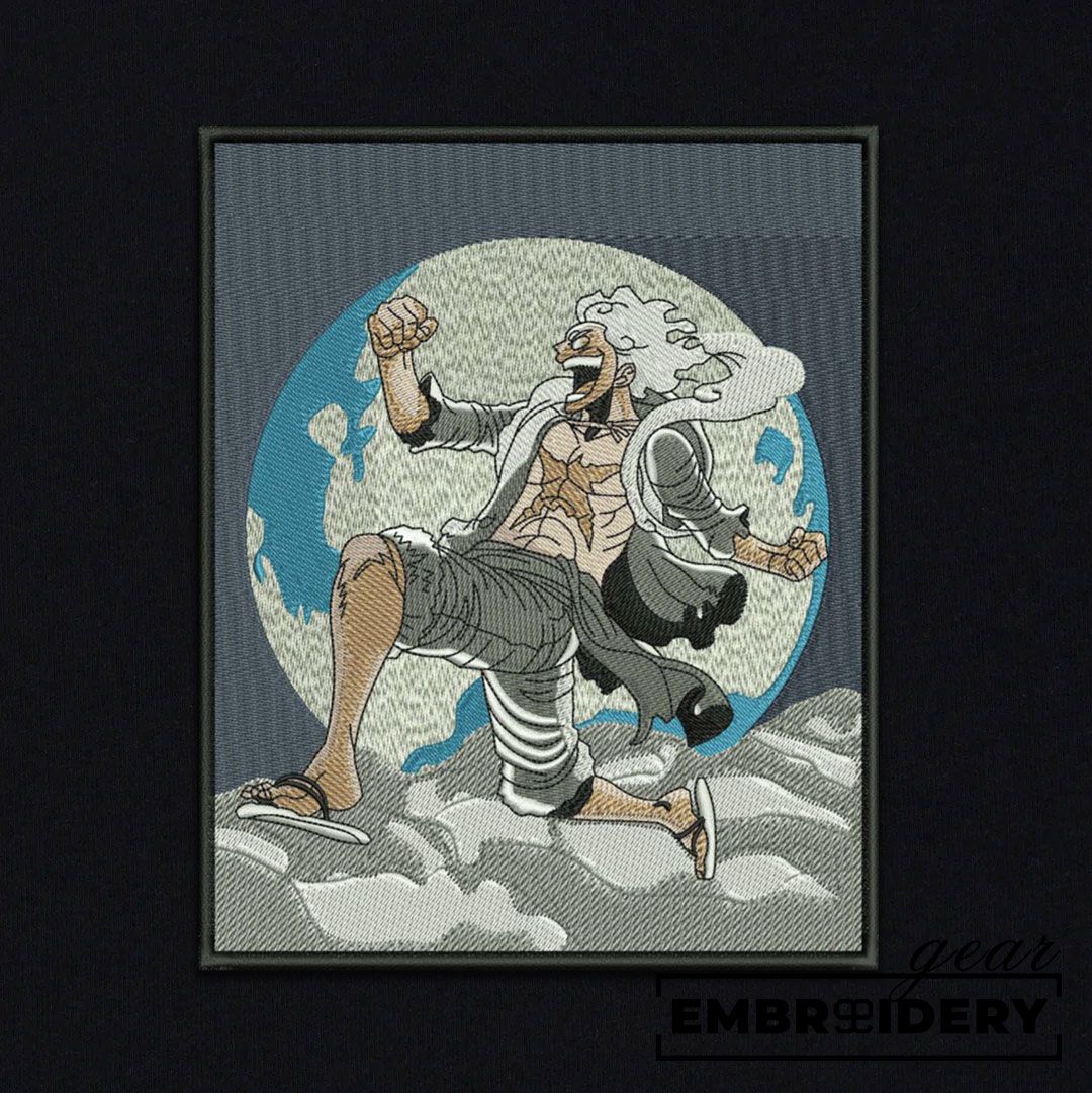 Luffy gear5 One Piece Embroidered Design Personalized Embroidered T Shirt Sweatshirt Hoodie Clothing OP0094