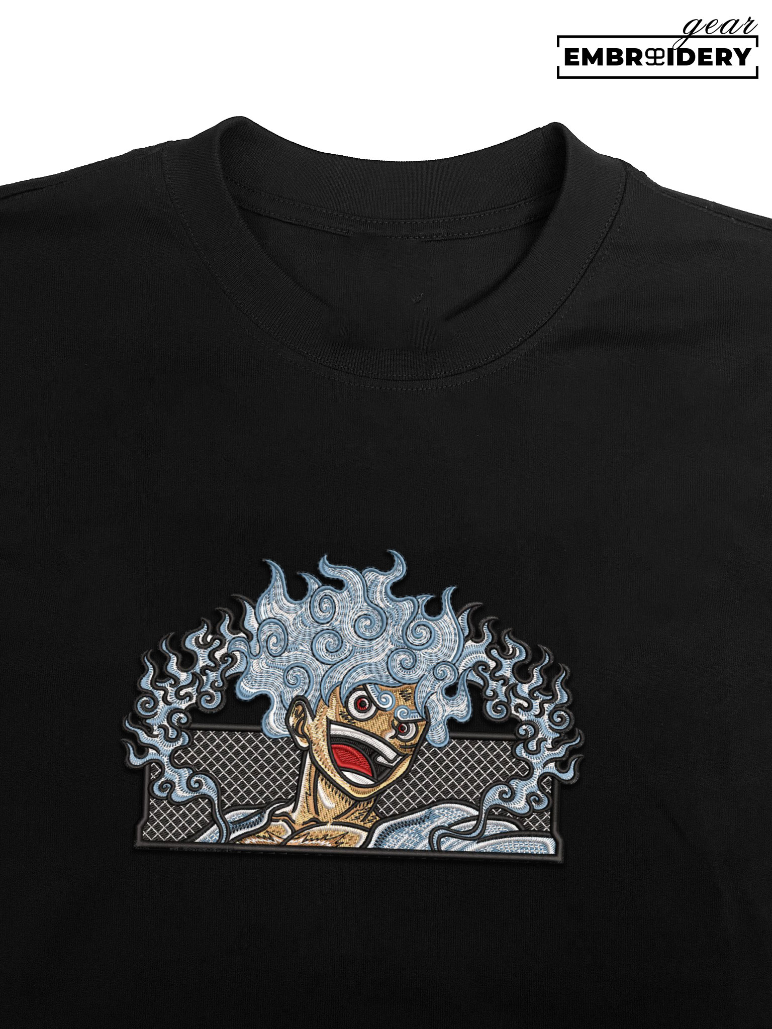 Luffy gear5 One Piece Embroidered Design Personalized Embroidered T Shirt Sweatshirt Hoodie Clothing OP0098