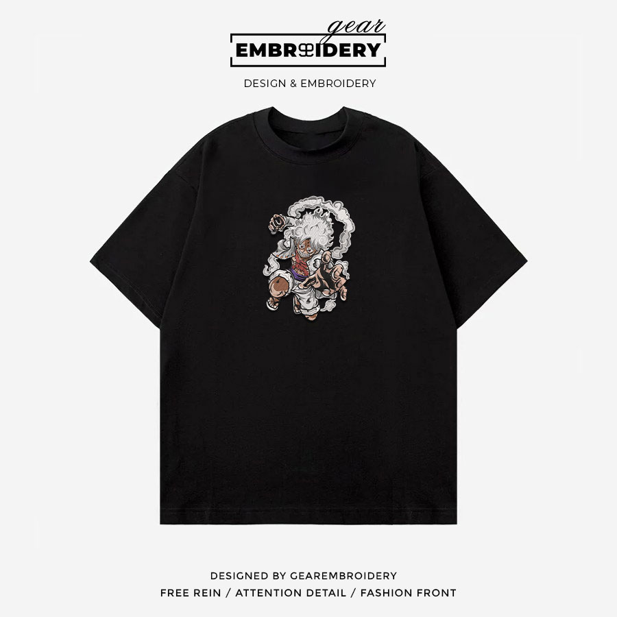 Luffy gear5 One Piece Embroidered Design Personalized Embroidered T Shirt Sweatshirt Hoodie Clothing OP0099