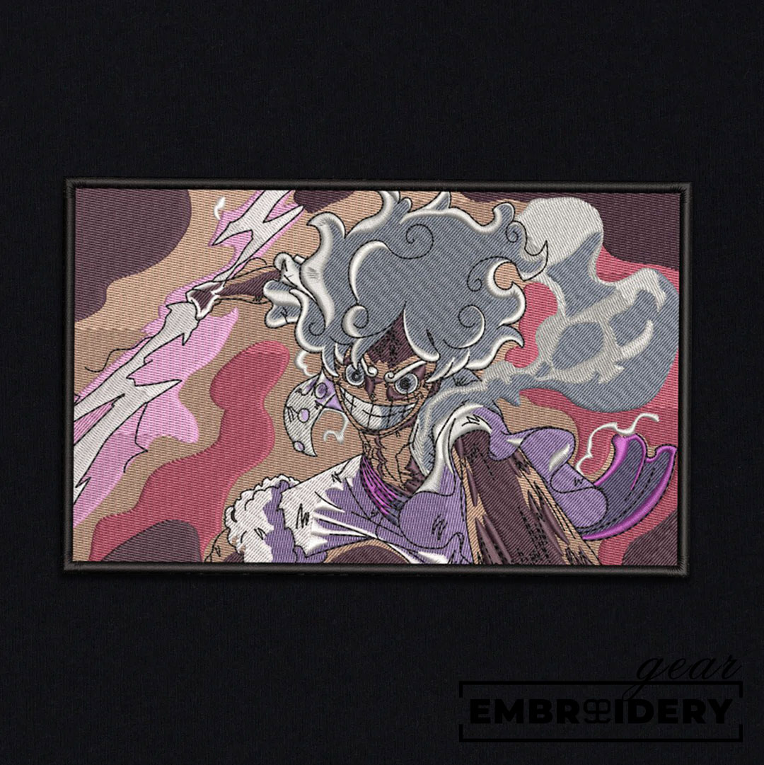 Luffy gear5 One Piece Embroidered Design Personalized Embroidered T Shirt Sweatshirt Hoodie Clothing OP0102