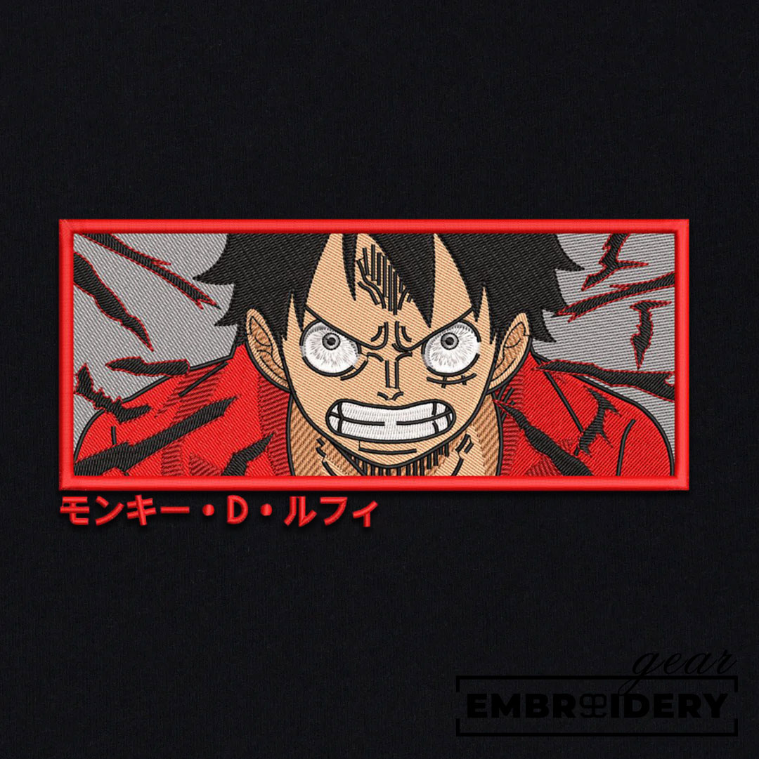 Luffy haki One Piece Embroidered Design Personalized Embroidered T Shirt Sweatshirt Hoodie Clothing OP0115