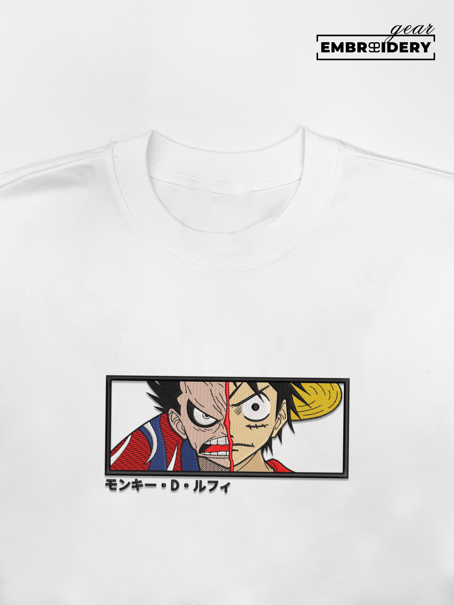 Luffy One Piece Embroidered Design Personalized Embroidered T Shirt Sweatshirt Hoodie Clothing OP0080