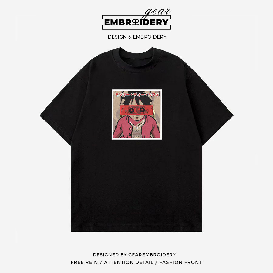 Luffy One Piece Embroidered Design Personalized Embroidered T Shirt Sweatshirt Hoodie Clothing OP0085