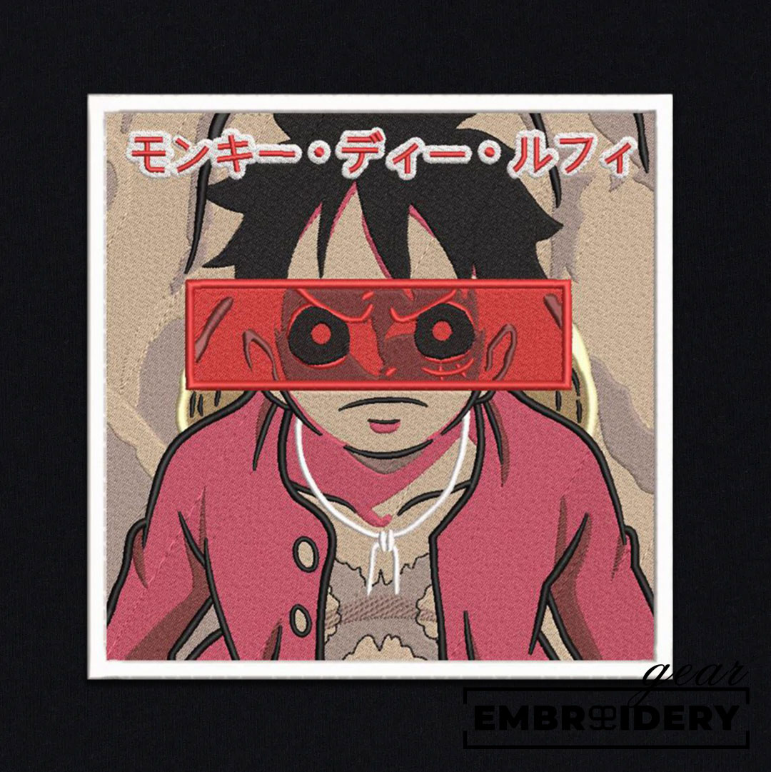 Luffy One Piece Embroidered Design Personalized Embroidered T Shirt Sweatshirt Hoodie Clothing OP0085