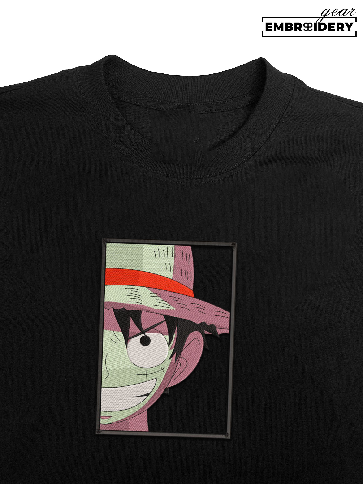 Luffy smile One Piece Embroidered Design Personalized Embroidered T Shirt Sweatshirt Hoodie Clothing OP0131