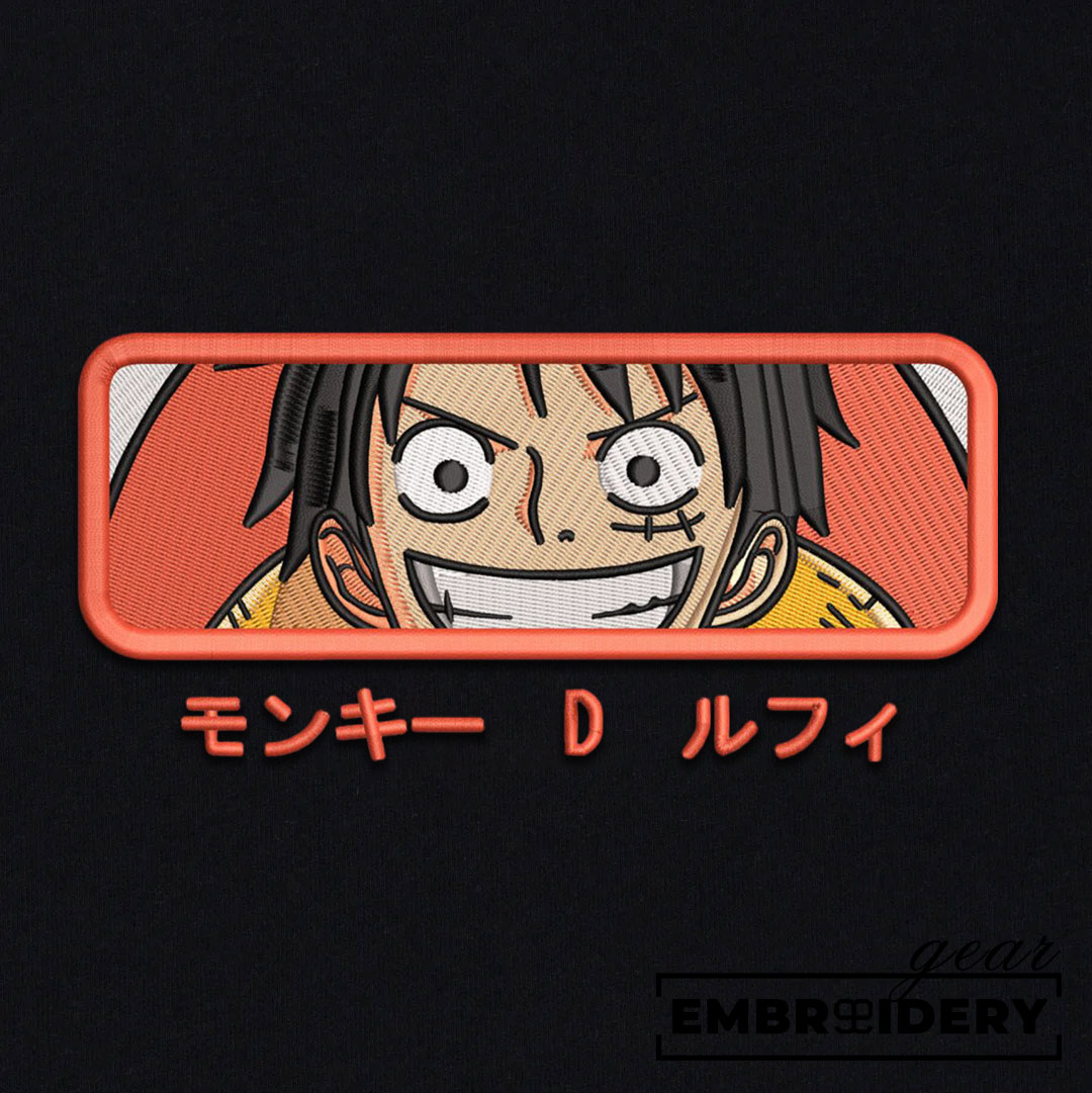 Luffy smile One Piece Embroidered Design Personalized Embroidered T Shirt Sweatshirt Hoodie Clothing OP0133