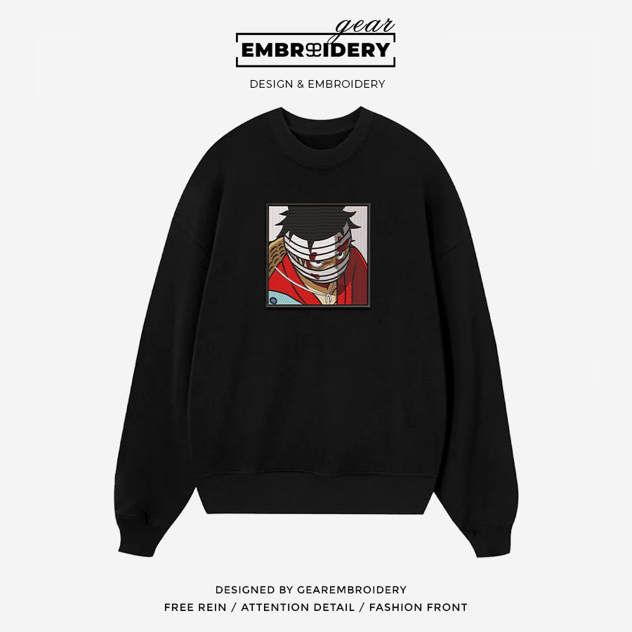 Luffy wano One Piece Embroidered Design Personalized Embroidered T Shirt Sweatshirt Hoodie Clothing OP0144