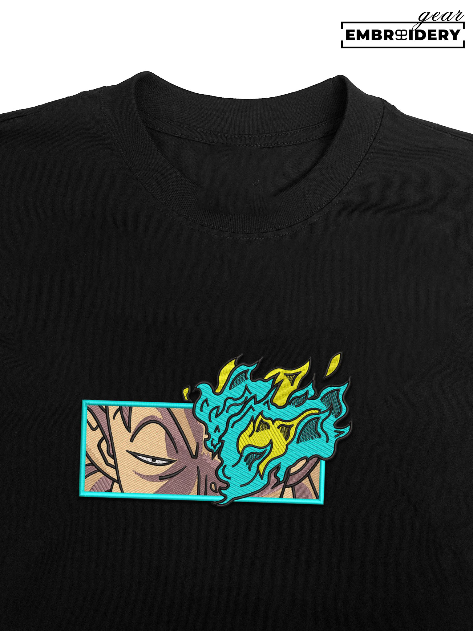 Marco eyes One Piece Embroidered Design Personalized Embroidered T Shirt Sweatshirt Hoodie Clothing OP0152