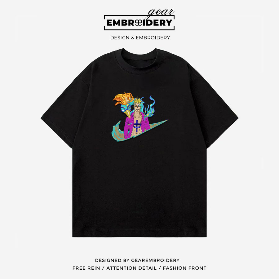 Marco swoosh nike One Piece Anime Embroidered Design Personalized Embroidered T Shirt Sweatshirt Hoodie Clothing OP0153