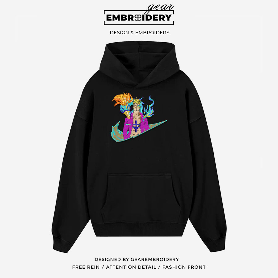 Marco swoosh nike One Piece Anime Embroidered Design Personalized Embroidered T Shirt Sweatshirt Hoodie Clothing OP0153