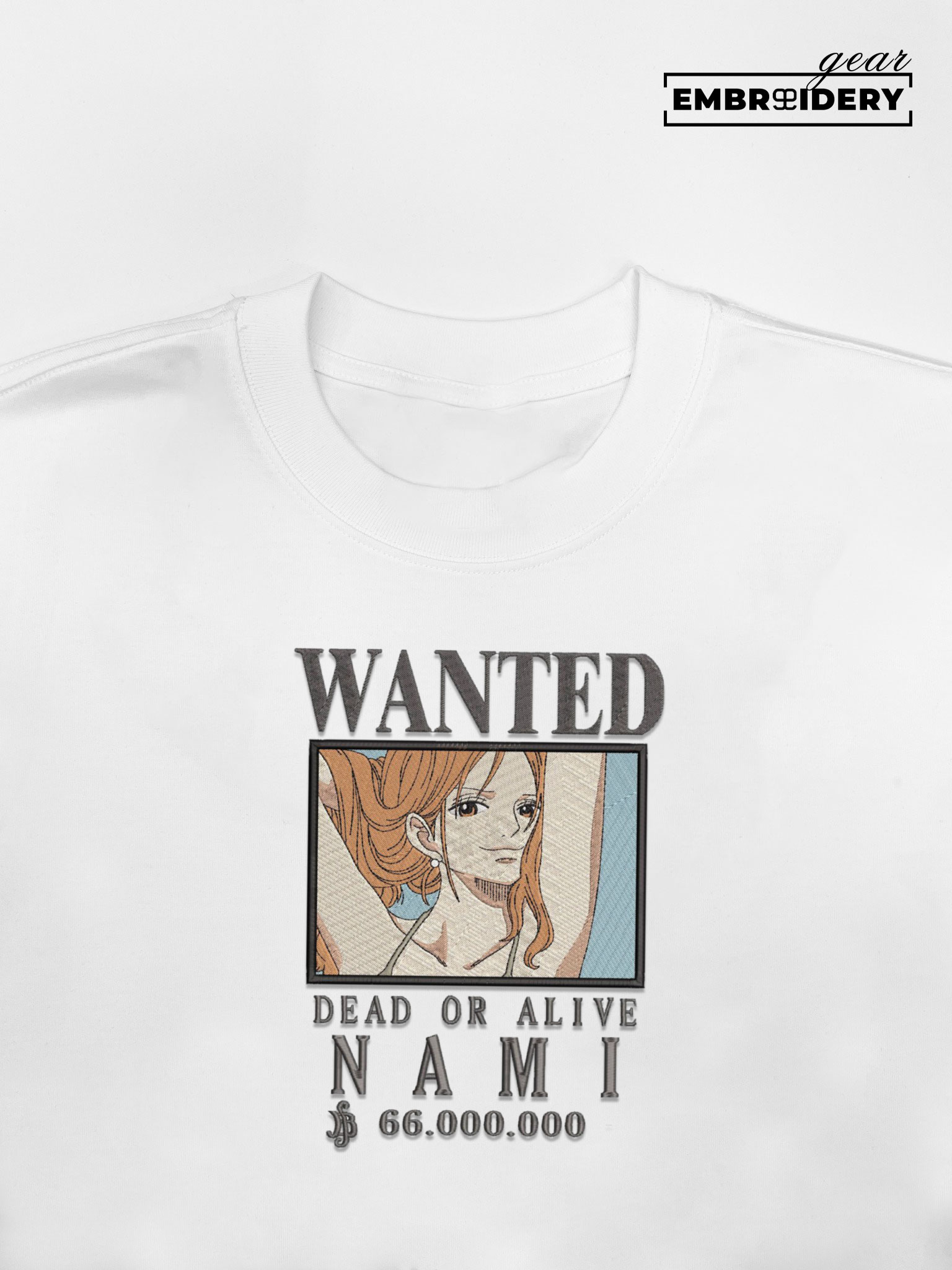 Nami poster One Piece Embroidered Design Personalized Embroidered T Shirt Sweatshirt Hoodie Clothing OP0159