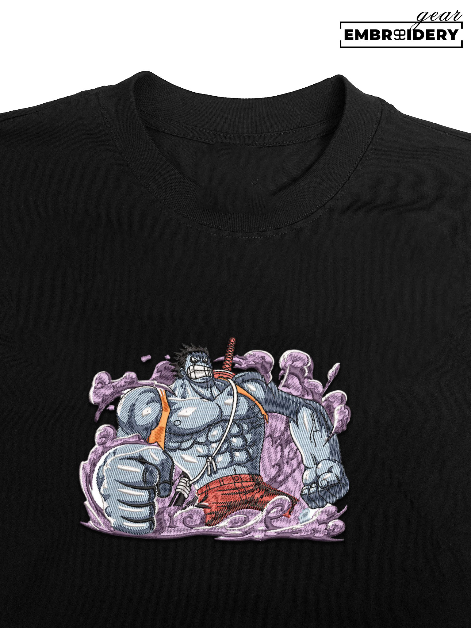 Nightmare Luffy One Piece Embroidered Design Personalized Embroidered T Shirt Sweatshirt Hoodie Clothing OP0160