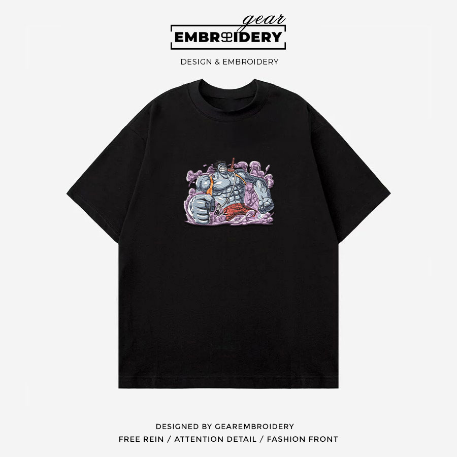 Nightmare Luffy One Piece Embroidered Design Personalized Embroidered T Shirt Sweatshirt Hoodie Clothing OP0160