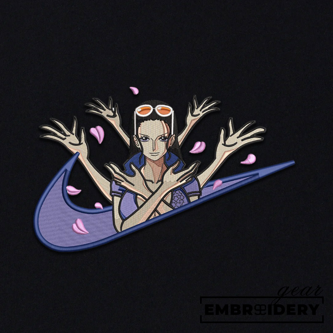 Robin swoosh nike One Piece Anime Embroidered Design Personalized Embroidered T Shirt Sweatshirt Hoodie Clothing OP0167