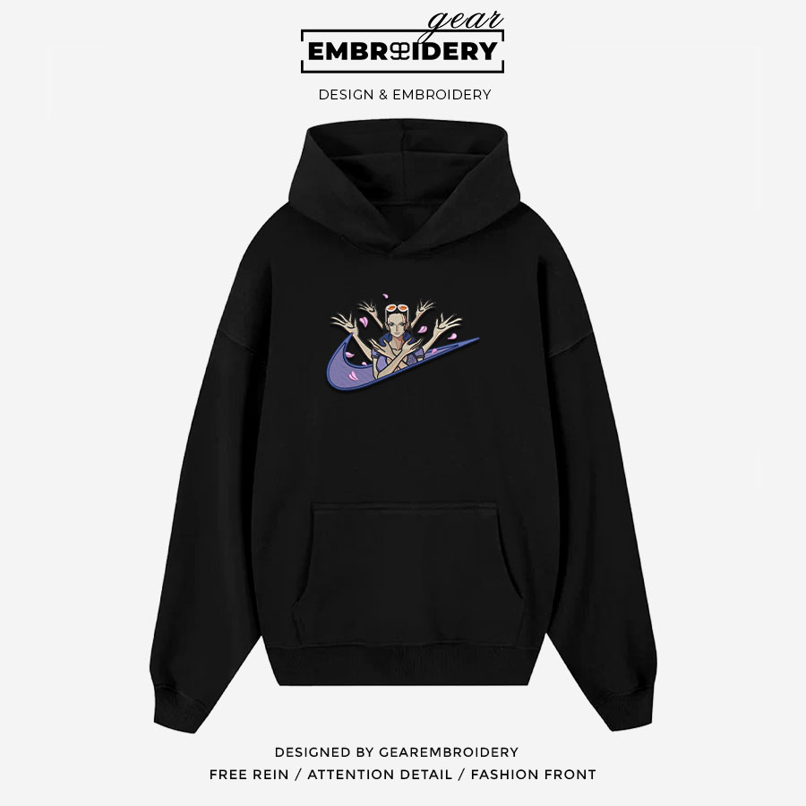 Robin swoosh nike One Piece Anime Embroidered Design Personalized Embroidered T Shirt Sweatshirt Hoodie Clothing OP0167