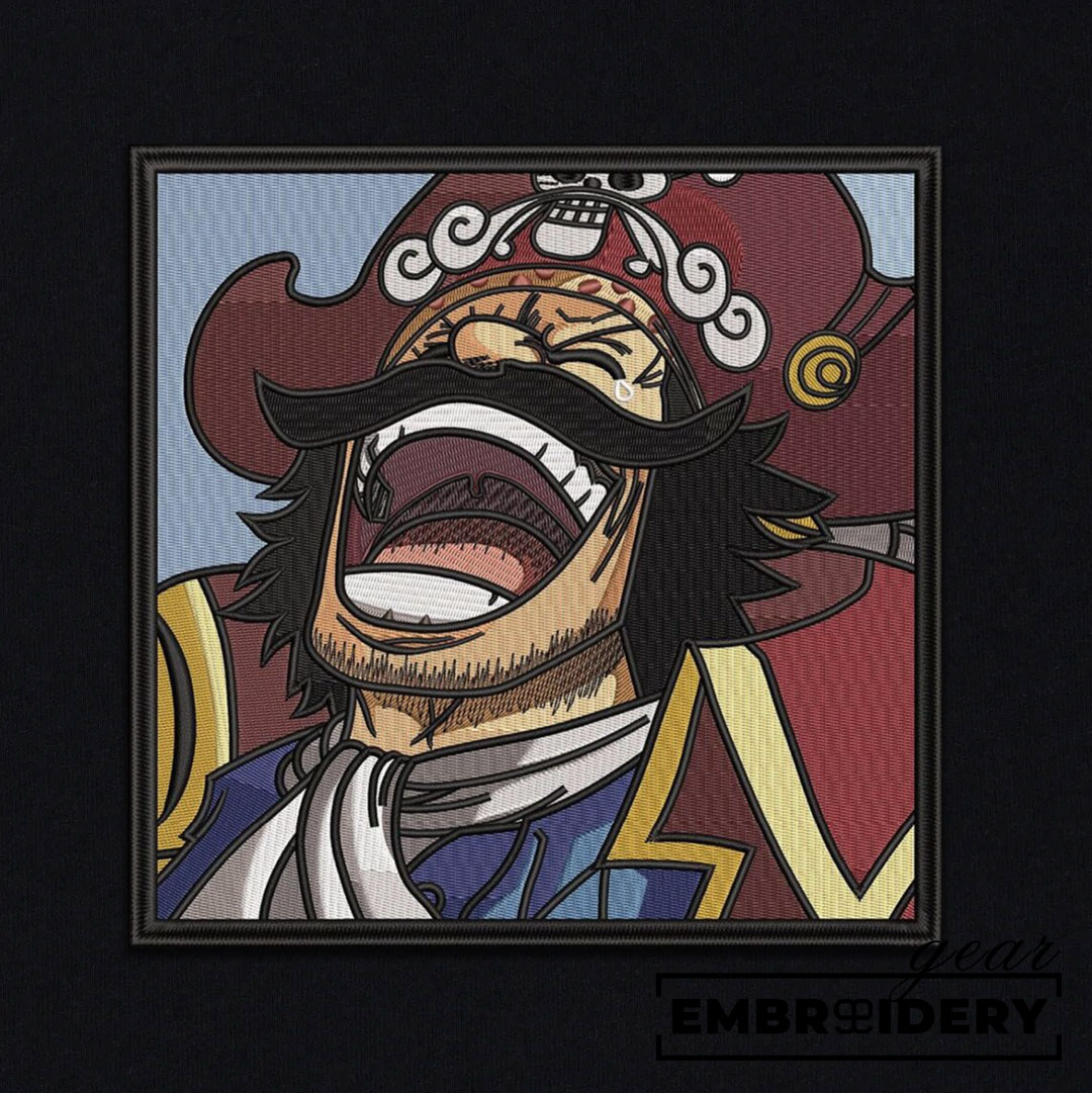 Roger laugh One Piece Embroidered Design Personalized Embroidered T Shirt Sweatshirt Hoodie Clothing OP0170