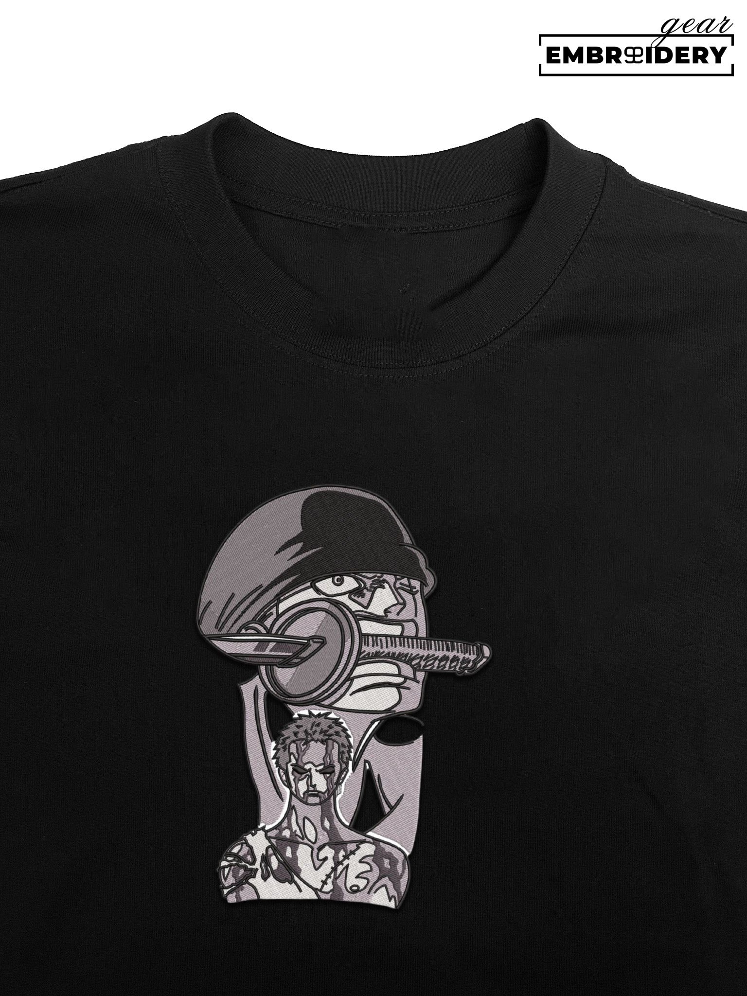 Roronoa Zoro One Piece Embroidered Design Personalized Embroidered T Shirt Sweatshirt Hoodie Clothing OP0171