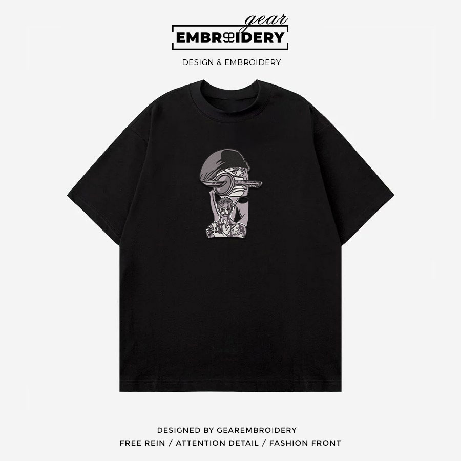 Roronoa Zoro One Piece Embroidered Design Personalized Embroidered T Shirt Sweatshirt Hoodie Clothing OP0171